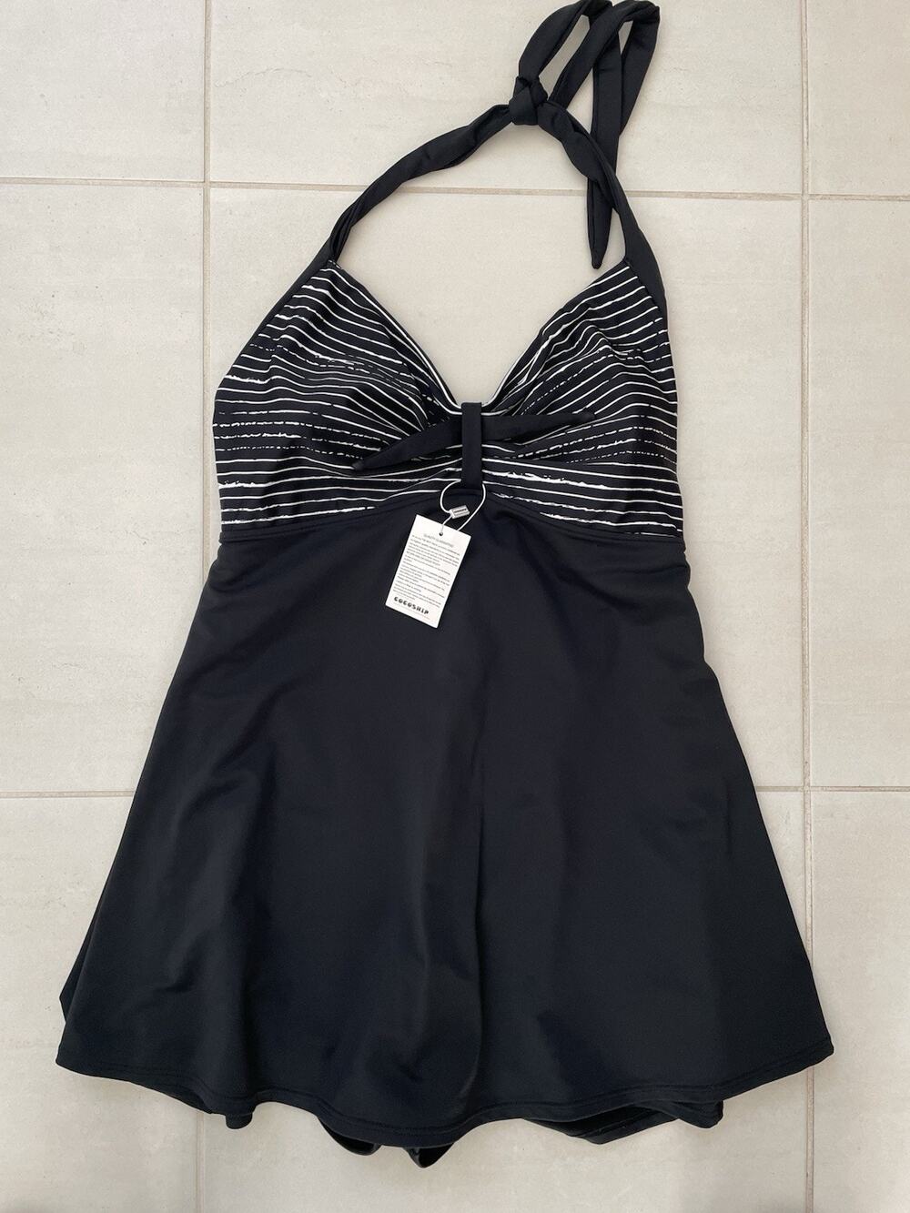 Cocoship Swim One Piece Swimsuit Multicolor Solid